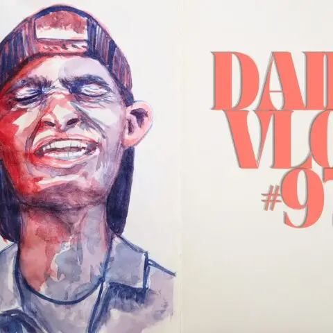 Luv Laney Luv's Day in the life Daily Vlog #97. Painting portraits with watercolours