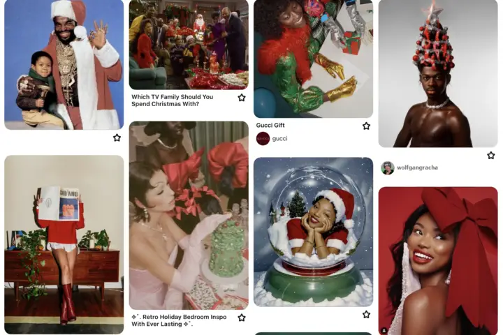 Mood board for December 2024