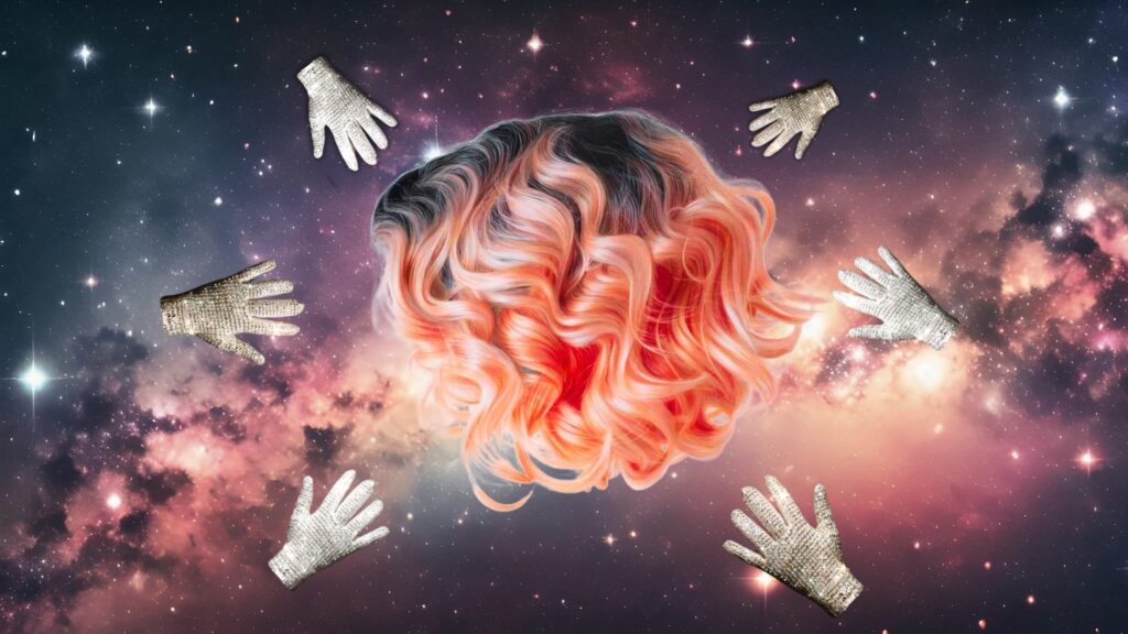 'Wigs in space' by Luv Laney Luv