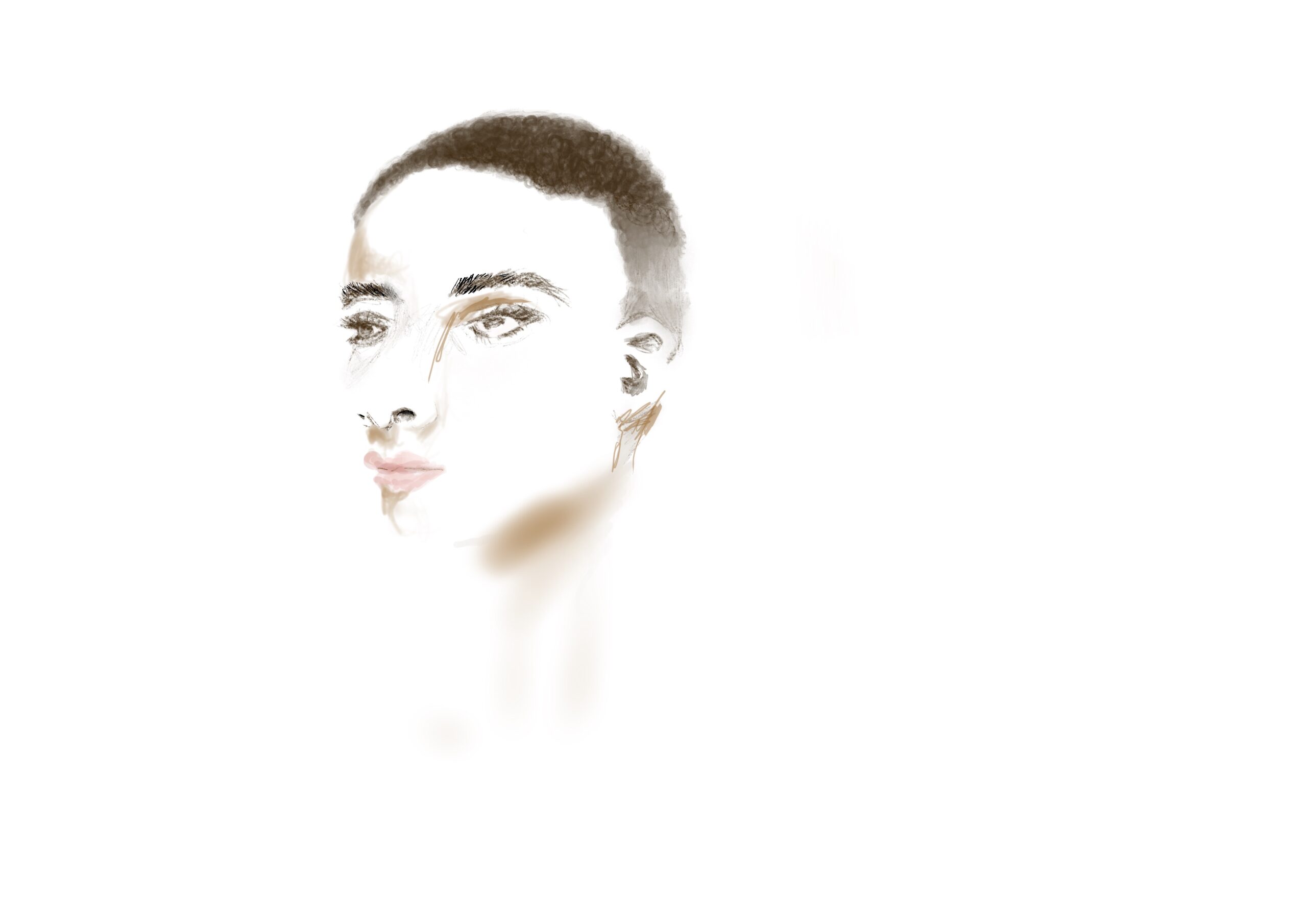 self-portrait of LuvLaneyLuv with just contour
