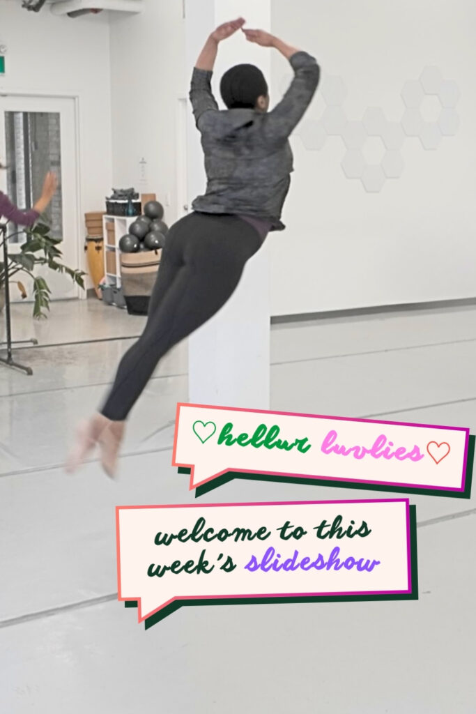 laney luv jumping in ballet class