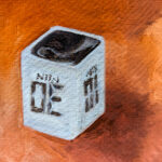 painting of a digital timer by laney luv